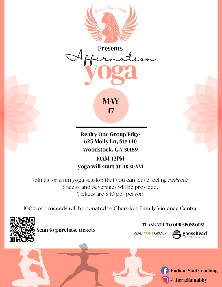 Affirmation Yoga - Cherokee Family Violence Center