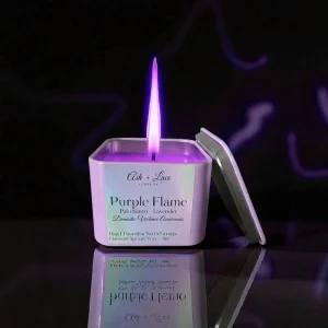 Purple Flame Candle