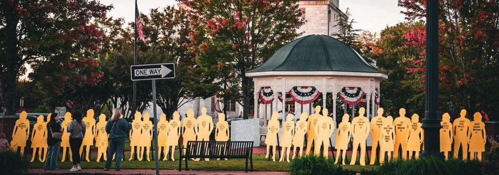 Domestic Violence Awareness Month Silhouette Display