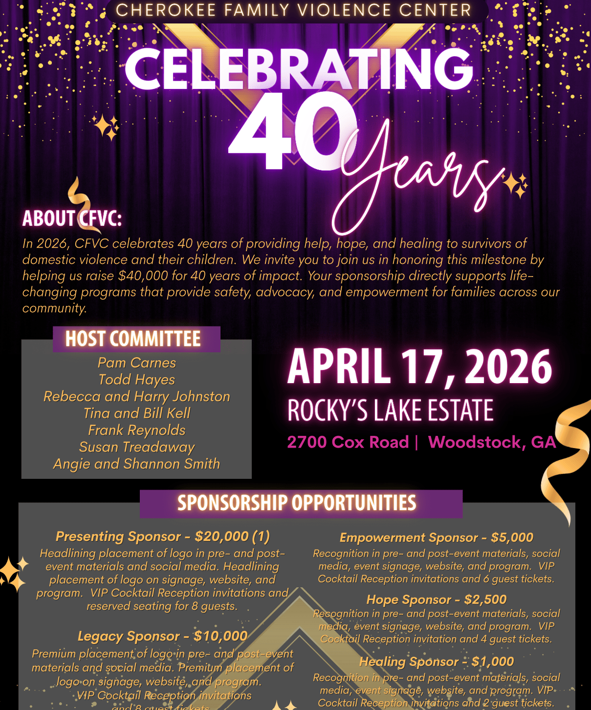 CFVC 40th Celebration